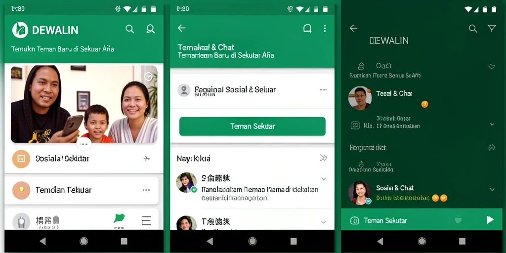 Tampilan antarmuka DEWALIN yang intuitif dan menarik.