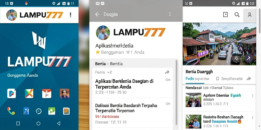 Tampilan antarmuka LAMPU777 yang user-friendly untuk berita daerah.