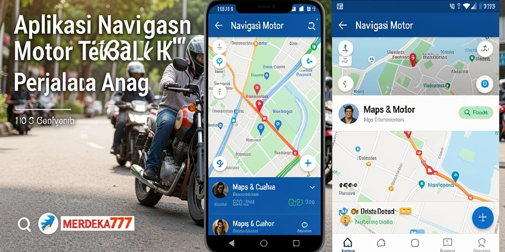 Screenshot antarmuka MERDEKA777 saat navigasi motor.