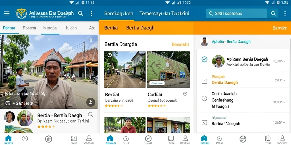 Tampilan antarmuka S80 dengan berita daerah terkini.