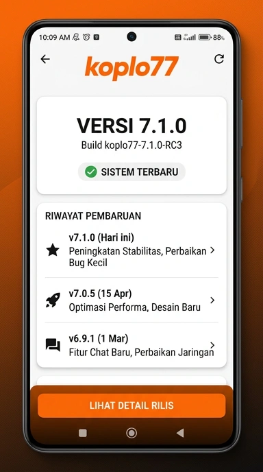 Riwayat versi koplo77 yang terbaru dan terlengkap